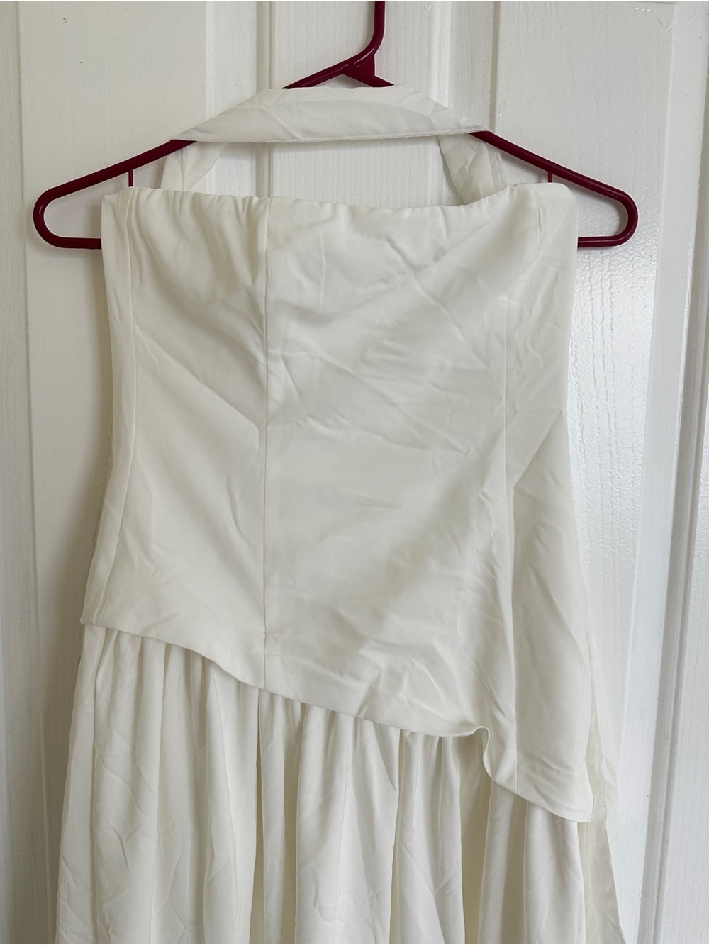 Princess Polly White Strapless Chiffon Maxi Dress with Choker - Picture 3 of 4